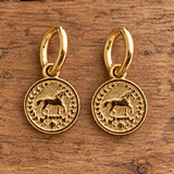 Equus Horse Huggie Earrings