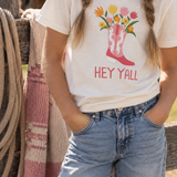 Hey Y'all - Little Cowgirl Tee