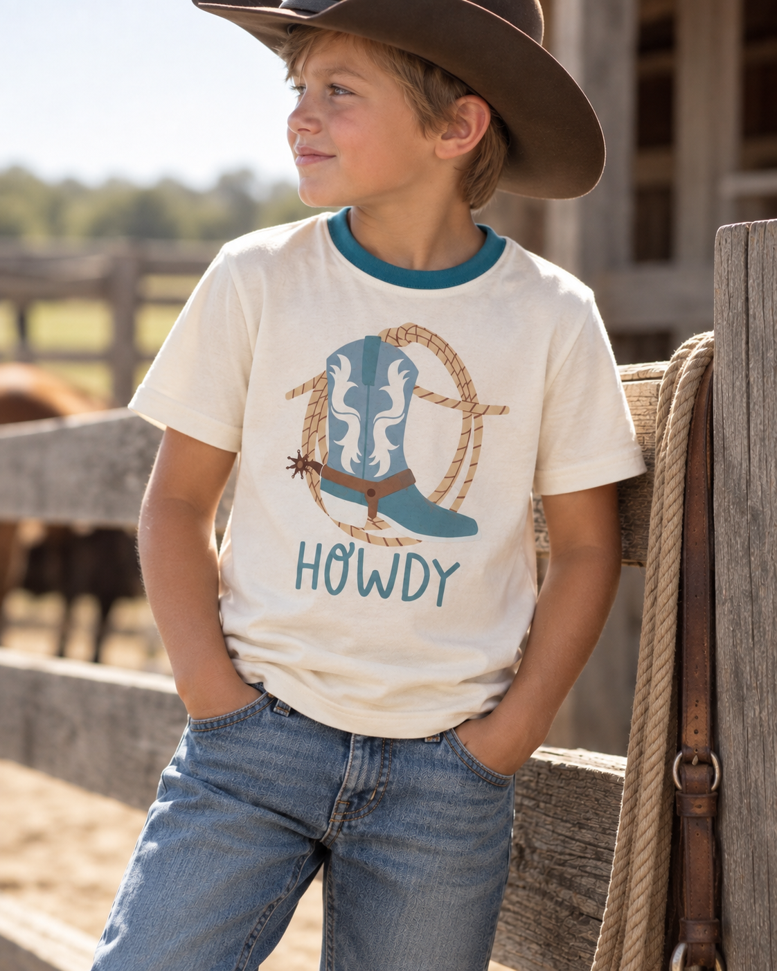 Howdy Little Cowboy Tee