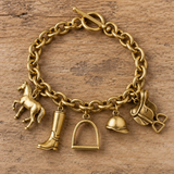 Bridle Up Hope Charm Bracelet (English Riding)