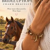 Bridle Up Hope Charm Bracelet (English Riding)