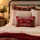 Christmas At The Ranch - Wool Hook Pillow