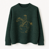 Bridle Up Rider Sweater (Green)