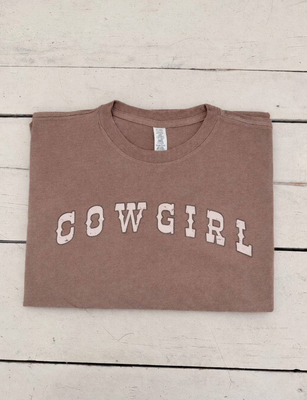 Dusty Trail Cowgirl T-Shirt (Brown)