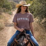 Dusty Trail Cowgirl Tee (Brown)