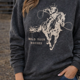 Hold Your Horses Sweatshirt (Black)