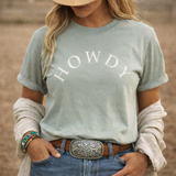 Howdy Washed T-Shirt (Sage)
