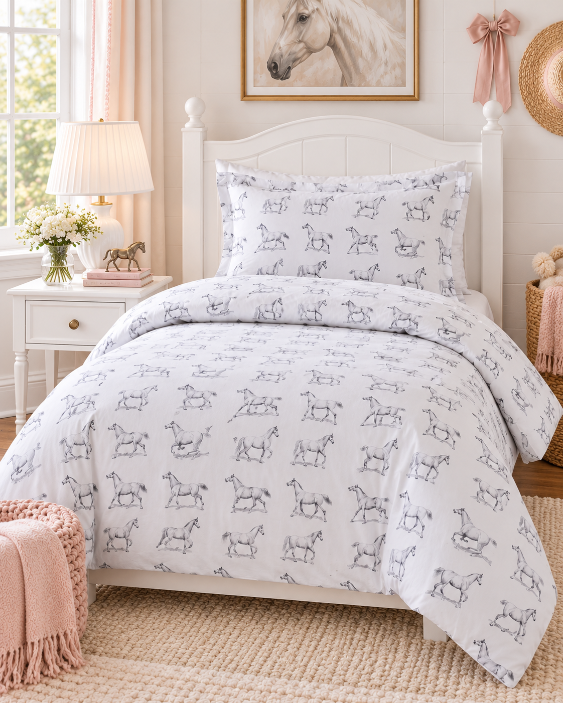 Equestrian Heirloom Cotton - DUVET COVER SET