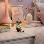 Blossom Cowgirl Boot Figurine Faire - De Leon Collections