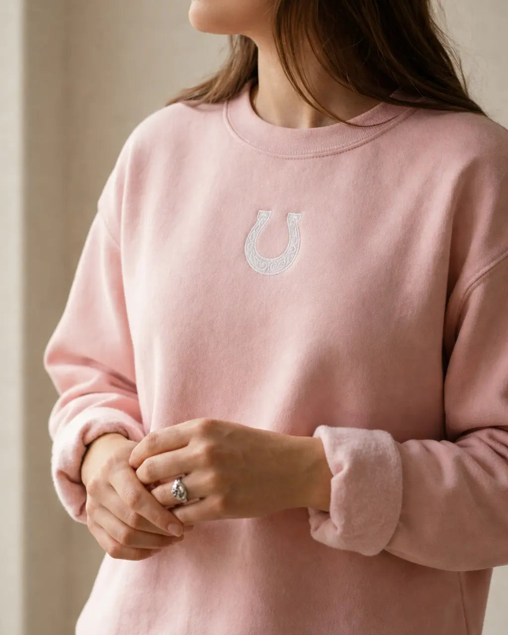 Lucky in Love Horseshoe Sweatshirt Lane Seven - Authentic Concepts