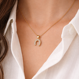 Hope Shines Horseshoe Necklace