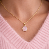 Precious Pink Horseshoe Necklace