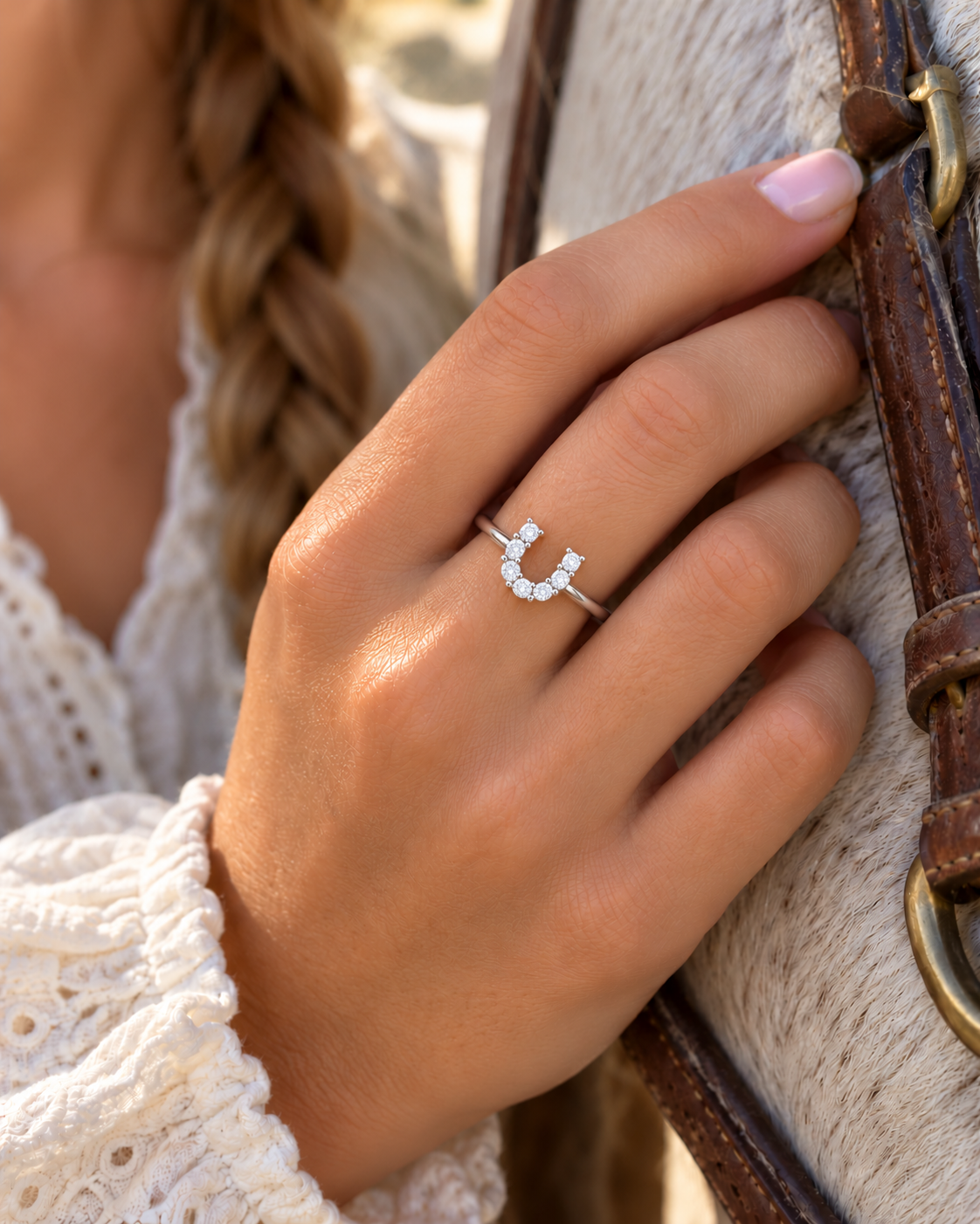Lucky Charm Horseshoe Ring