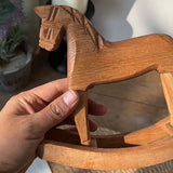 Wood Rocking Horse Decoration
