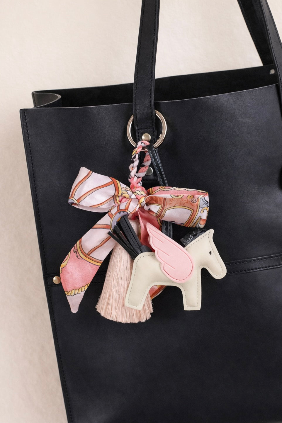 Guardian Angel Horse Bag Charm (Pink)