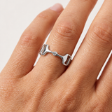 Equestrian Horse Snaffle-Bit Ring