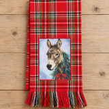 Merry Little Donkey Dish Towel