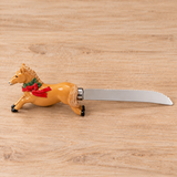 Christmas Horses - Cheese Plate w/Knife