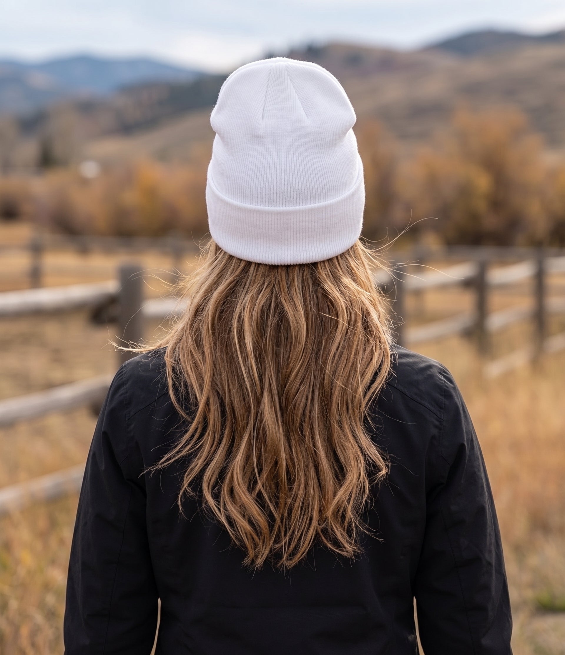 Gorro Rosa de Ferradura (Branco)