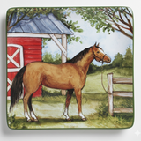 Bay Horse Dinner Plate