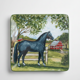 Black Horse Dinner Plate