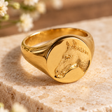 British Noble Horse Signet Ring