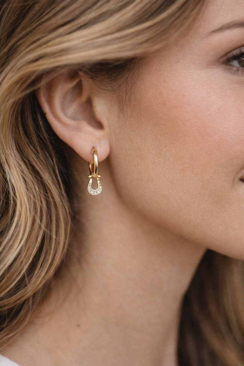 Horseshoe Huggie Earrings