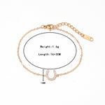 Horseshoe Sparkle Charm Bracelet