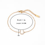 Horseshoe Sparkle Charm Bracelet