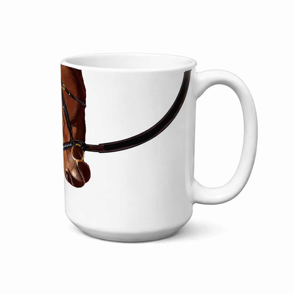 Brown Horse Bridle Snout Mug