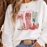 Cowgirl Christmas Boots Sweatshirt