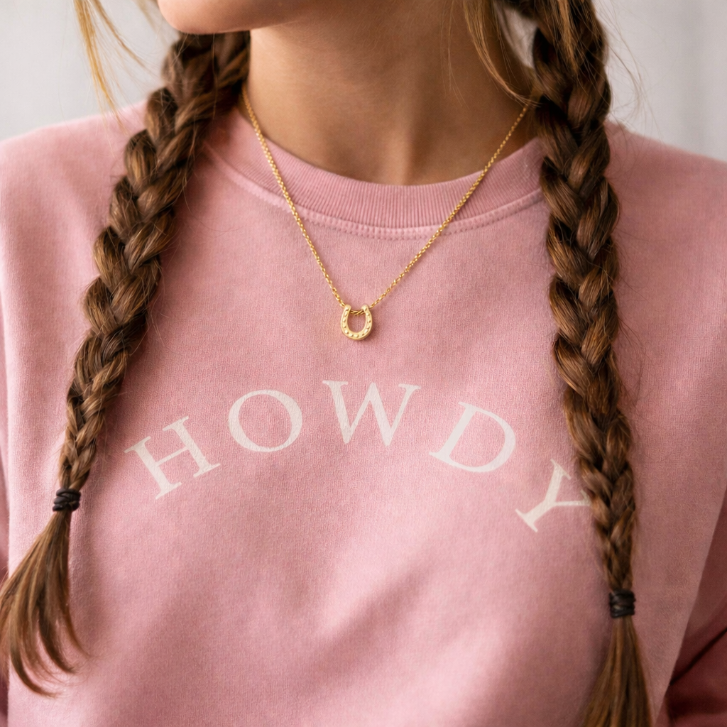 Howdy Vintage Rose Pigment-Dyed Sweatshirt