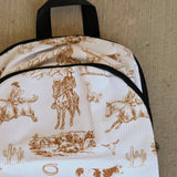 Ranch Life Western Backpack (White)