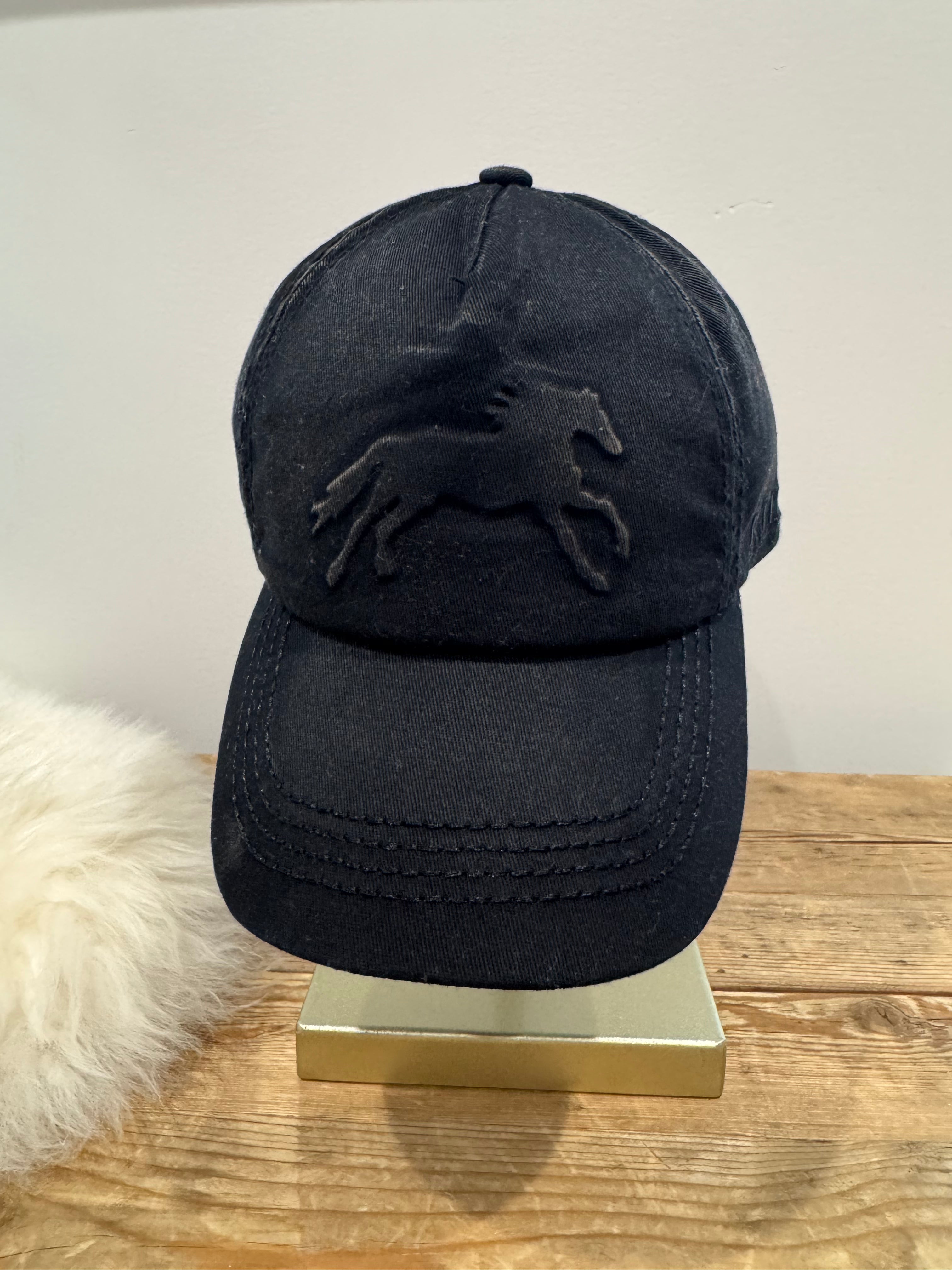 Vintage Black Horse Hat