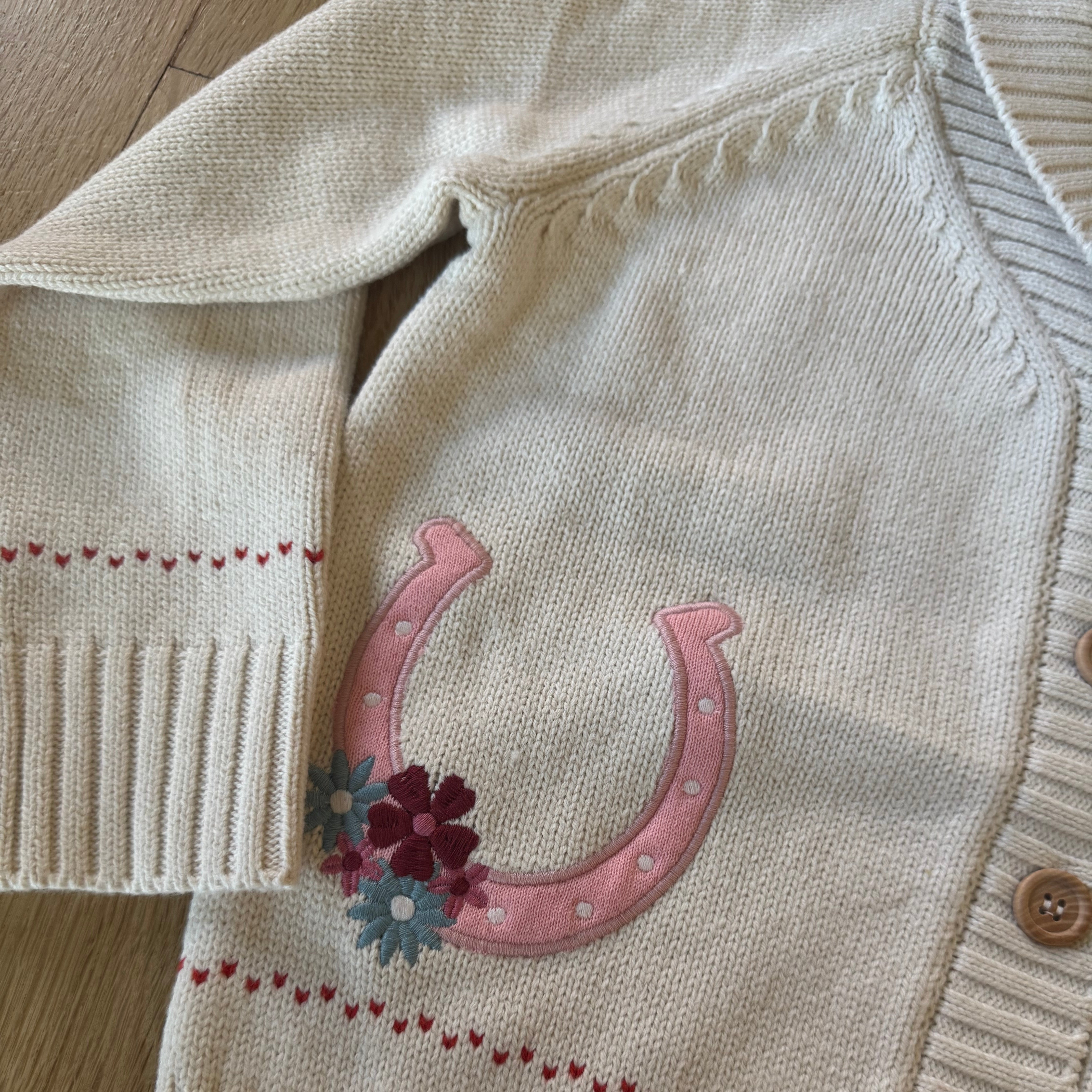 Lil' Dreamer Horseshoe Kids Cardigan