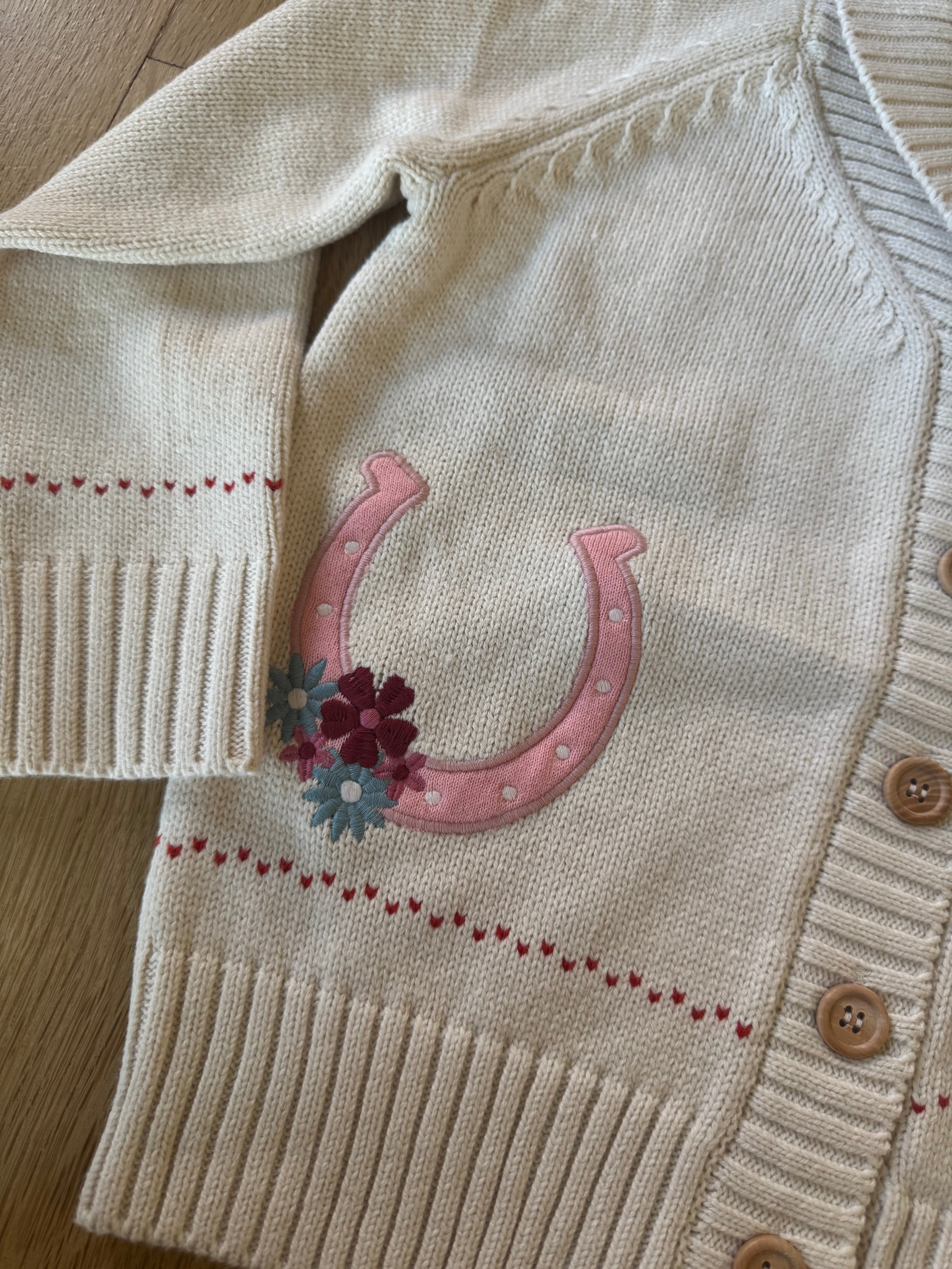 Lil' Dreamer Horseshoe Kids Cardigan