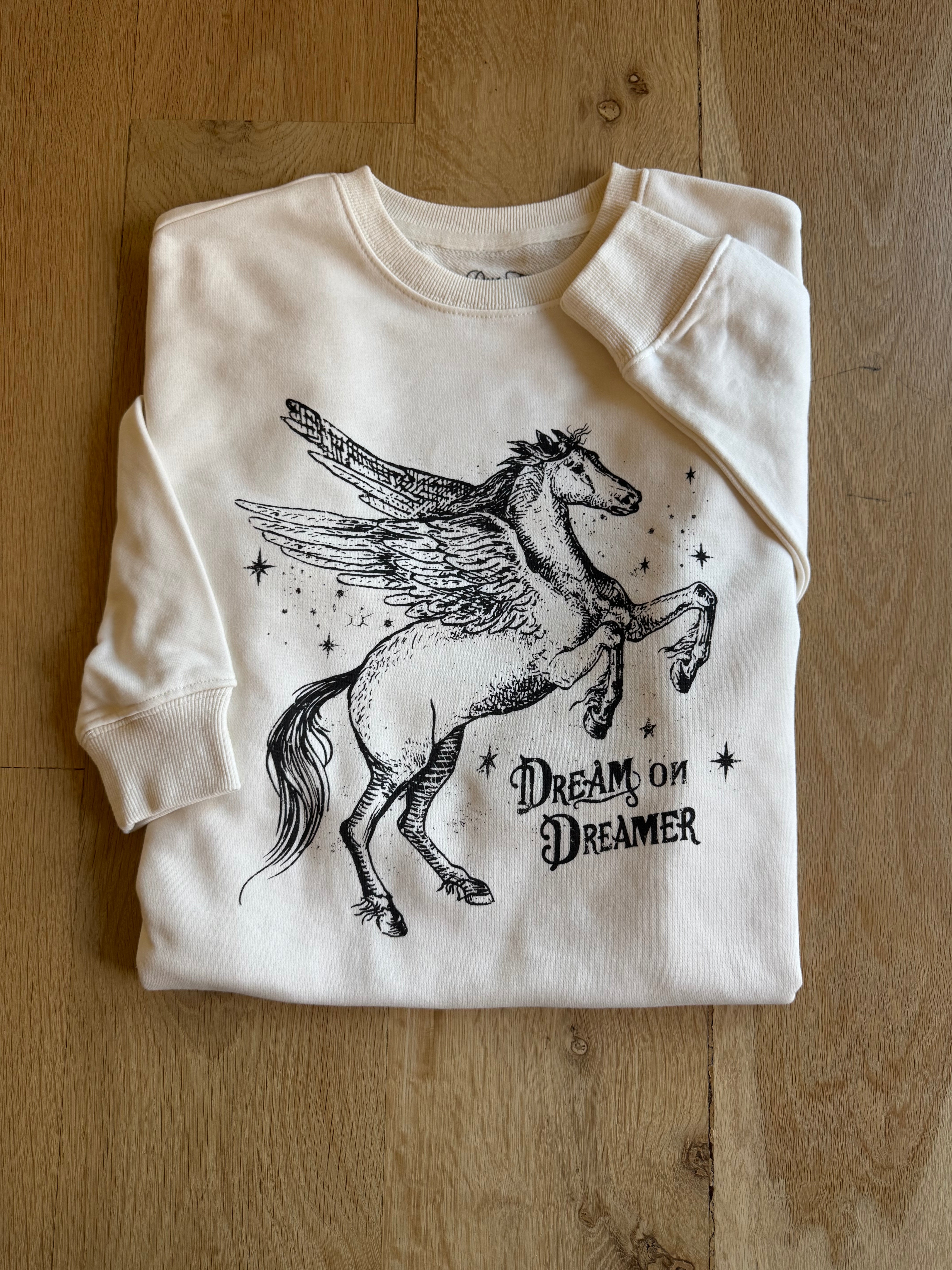 Dream On Dreamer Horse Sweatshirt