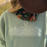 boot-stitch sweatshirt (sage)