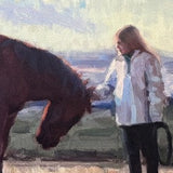 Horse's Gentle Bond | Canvas Art