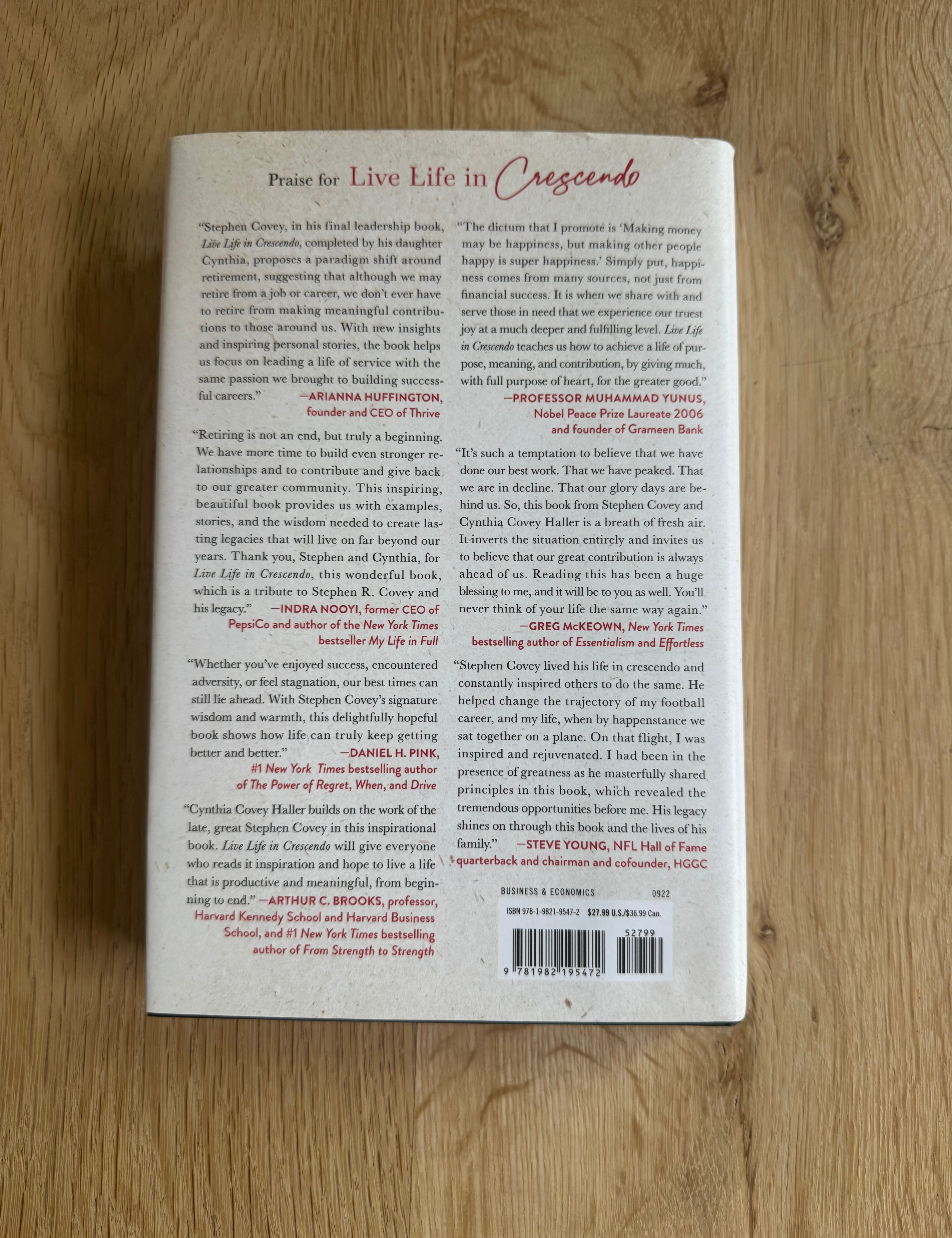 Live Life in Crescendo-Your Most Important Work Is Always Ahead of You