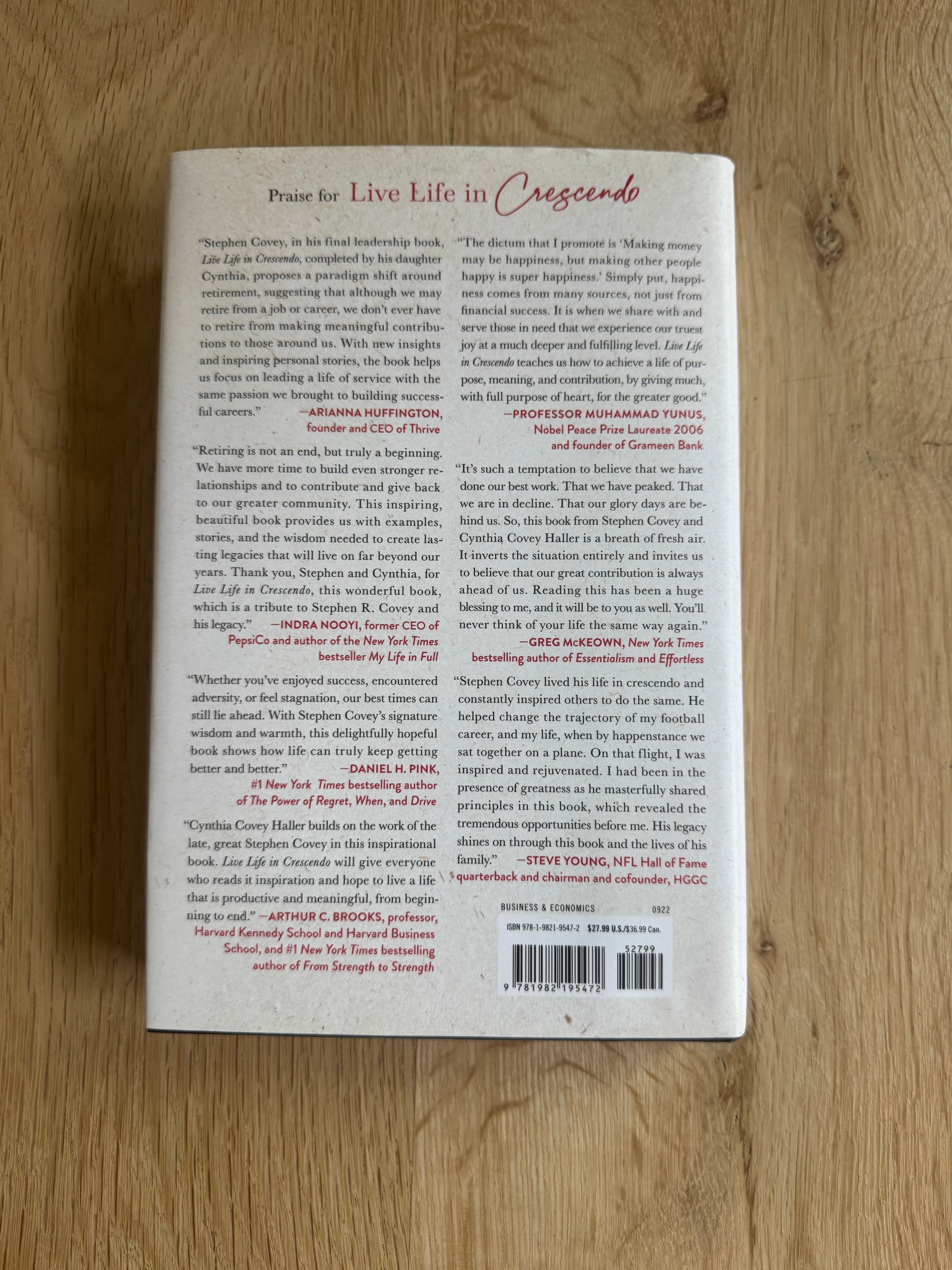 Live Life in Crescendo-Your Most Important Work Is Always Ahead of You