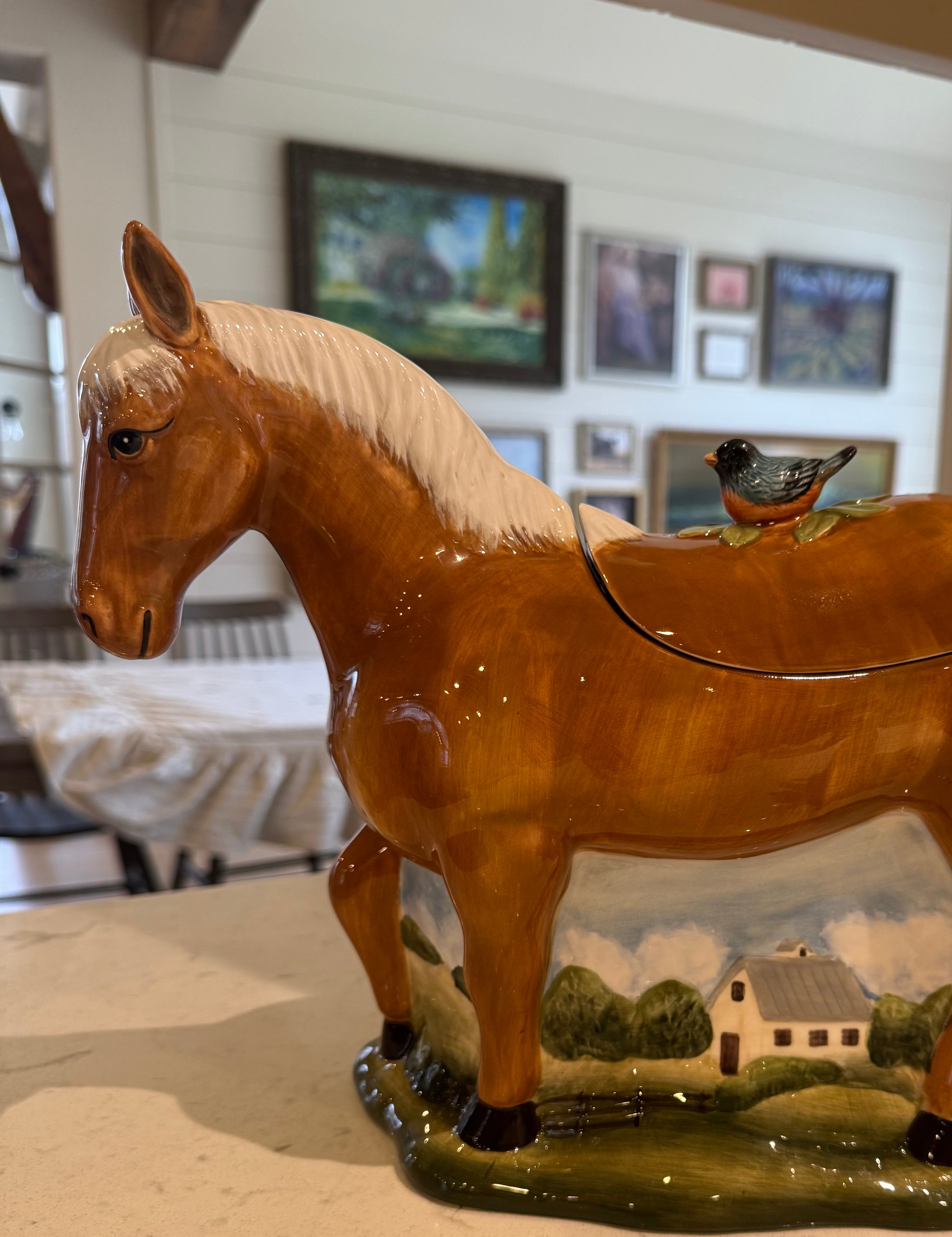 York Stables Horse Cookie Jar