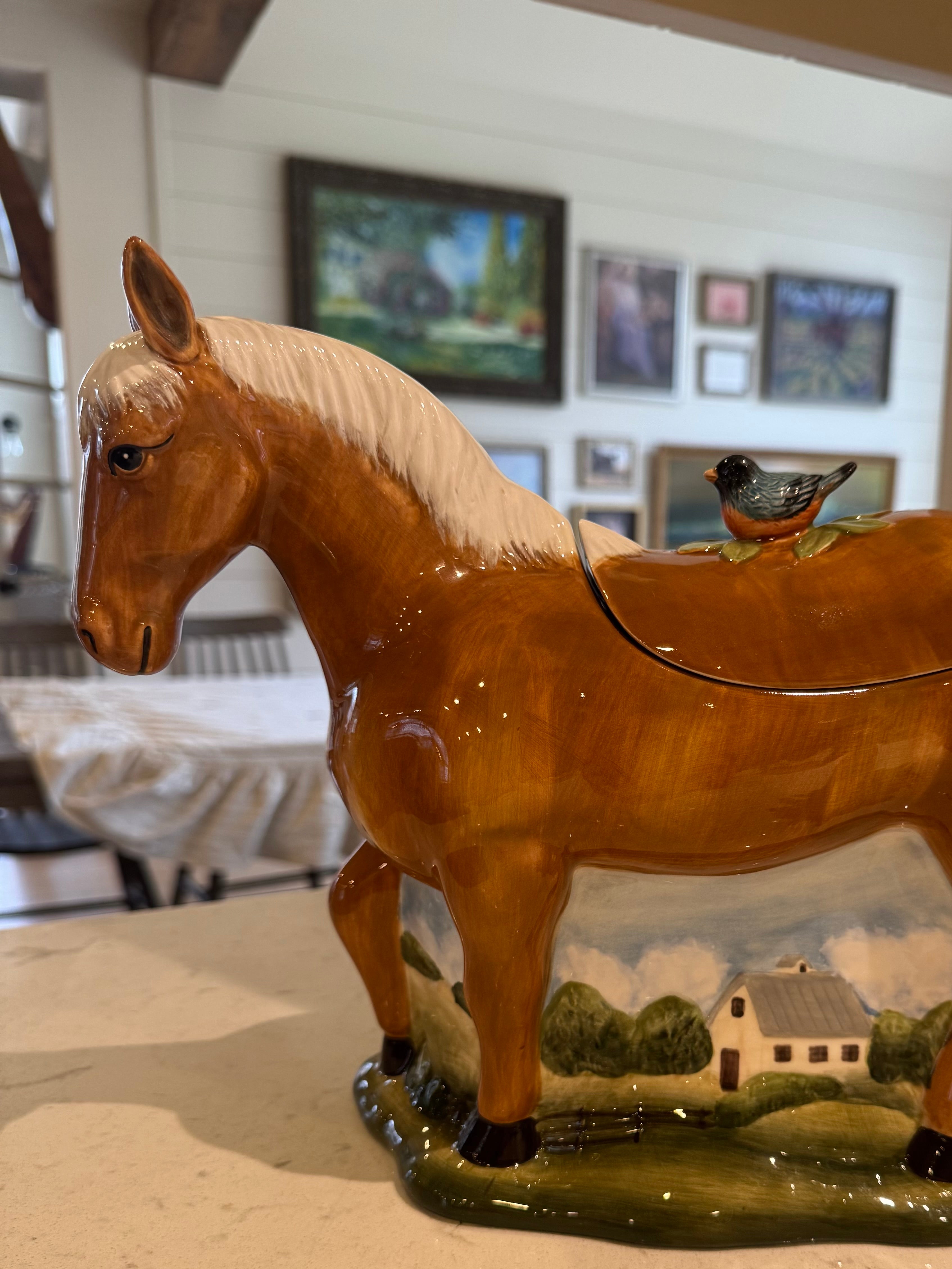 York Stables Horse Cookie Jar