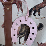 Lucky Pink Horseshoe Bag Charm