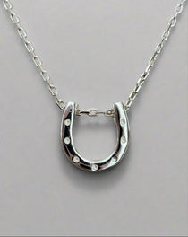lucky horseshoe necklace Silver