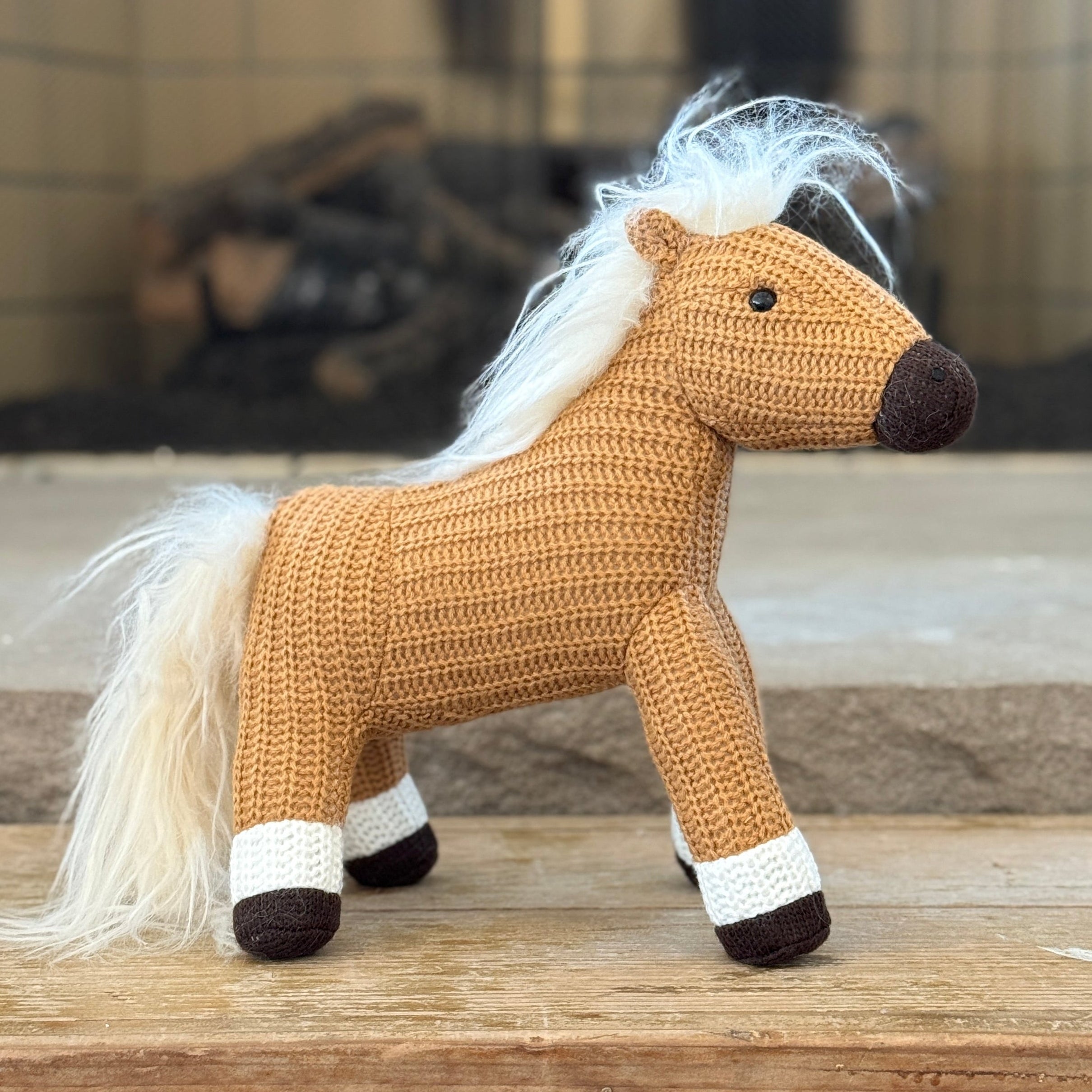 Palomino Handknit Hope Horsie