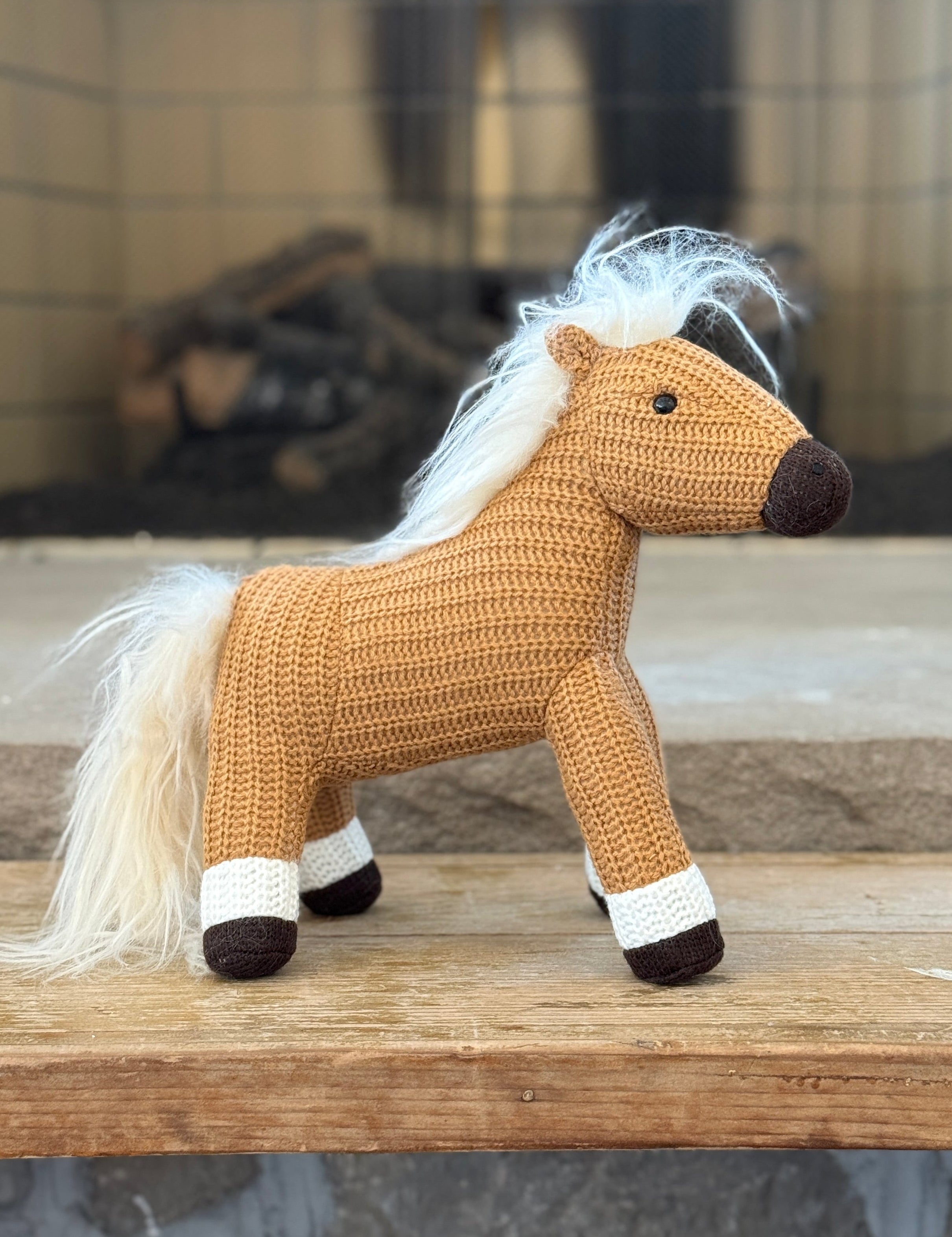 Palomino Handknit Hope Horsie