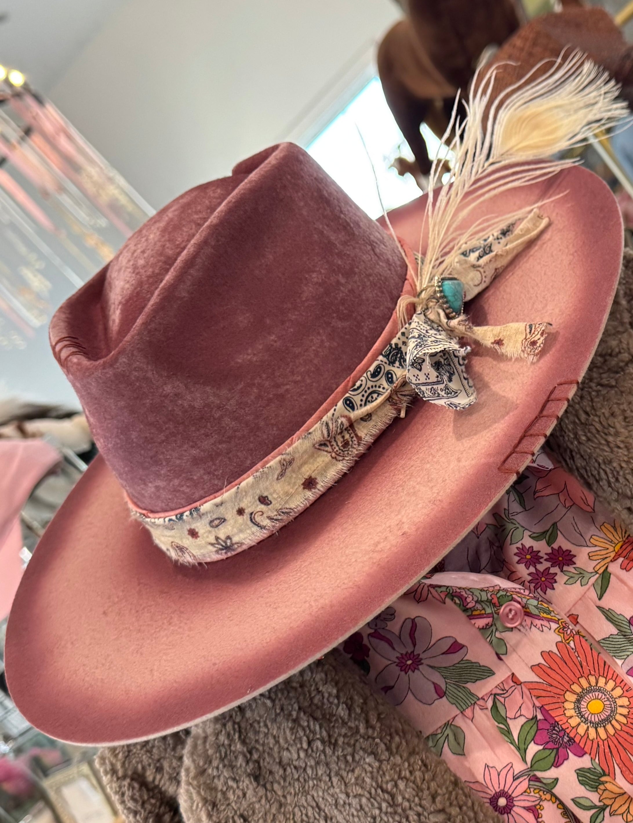 wild rose cowgirl hat