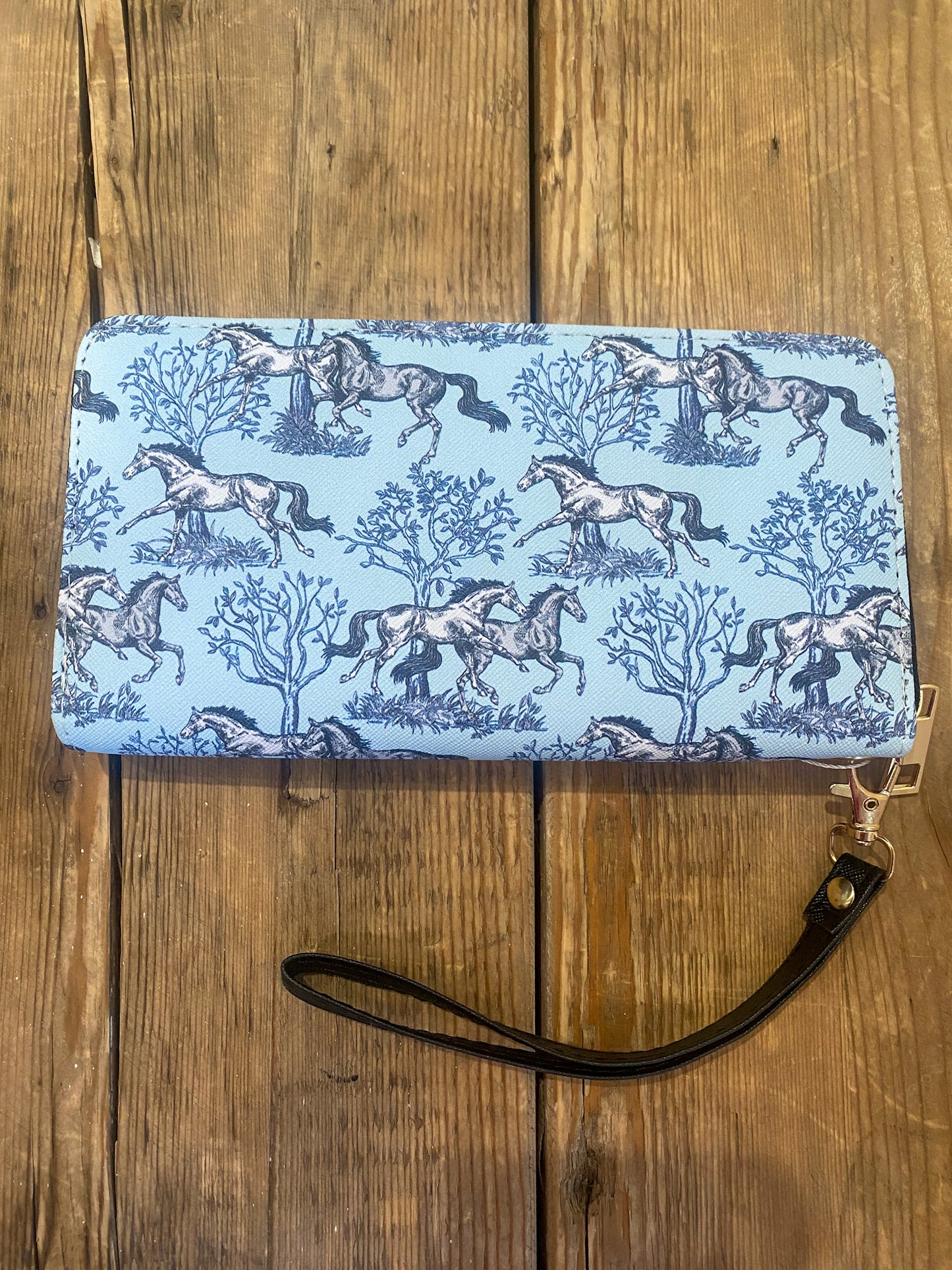 horse toile wallet