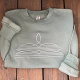 boot-stitch sweatshirt (sage)